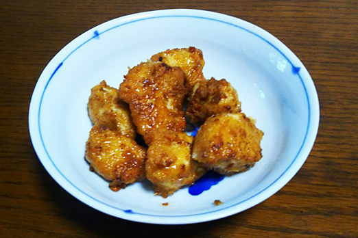 グリーンバナナの粉で唐揚げ