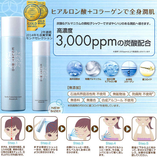 高濃度 炭酸ミスト化粧水 ミラクルエレキミスト